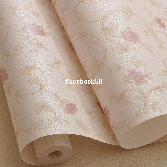 10m Warm Sweet Floret Wallpaper Rolls Environmental Wall Paper For
