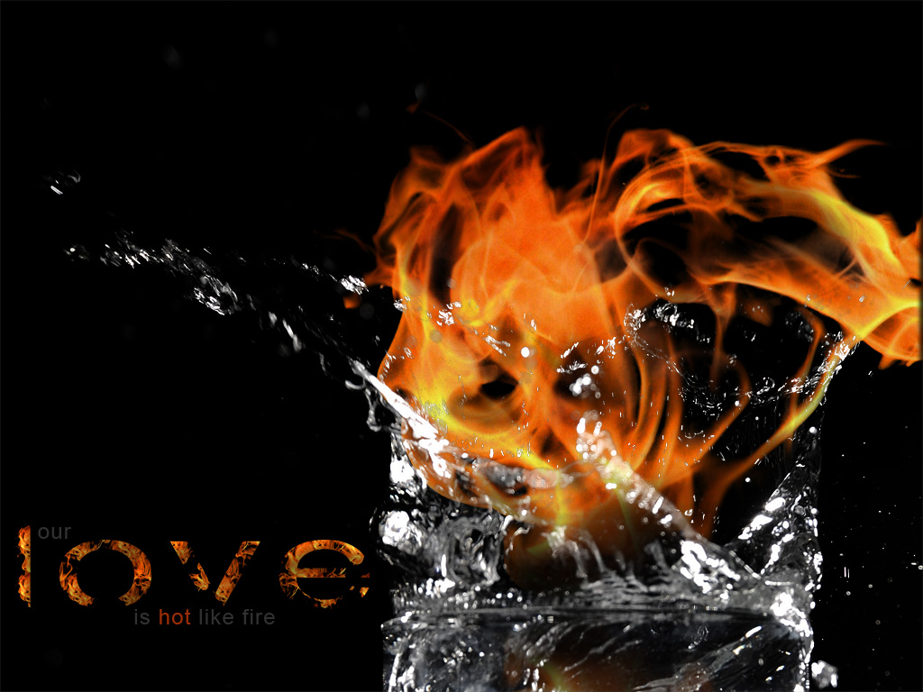 Gallery for   fire water wallpapers