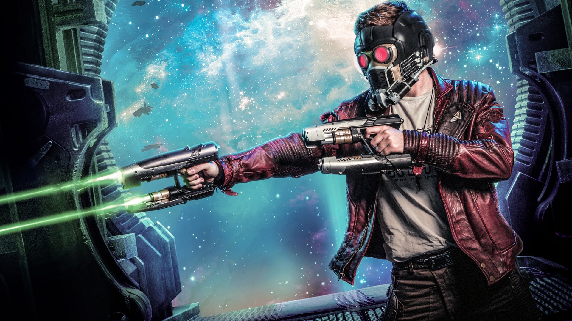 Star Lord Peter Quill Weapon Guardians Of The Galaxy Movie 4k Wallpaper