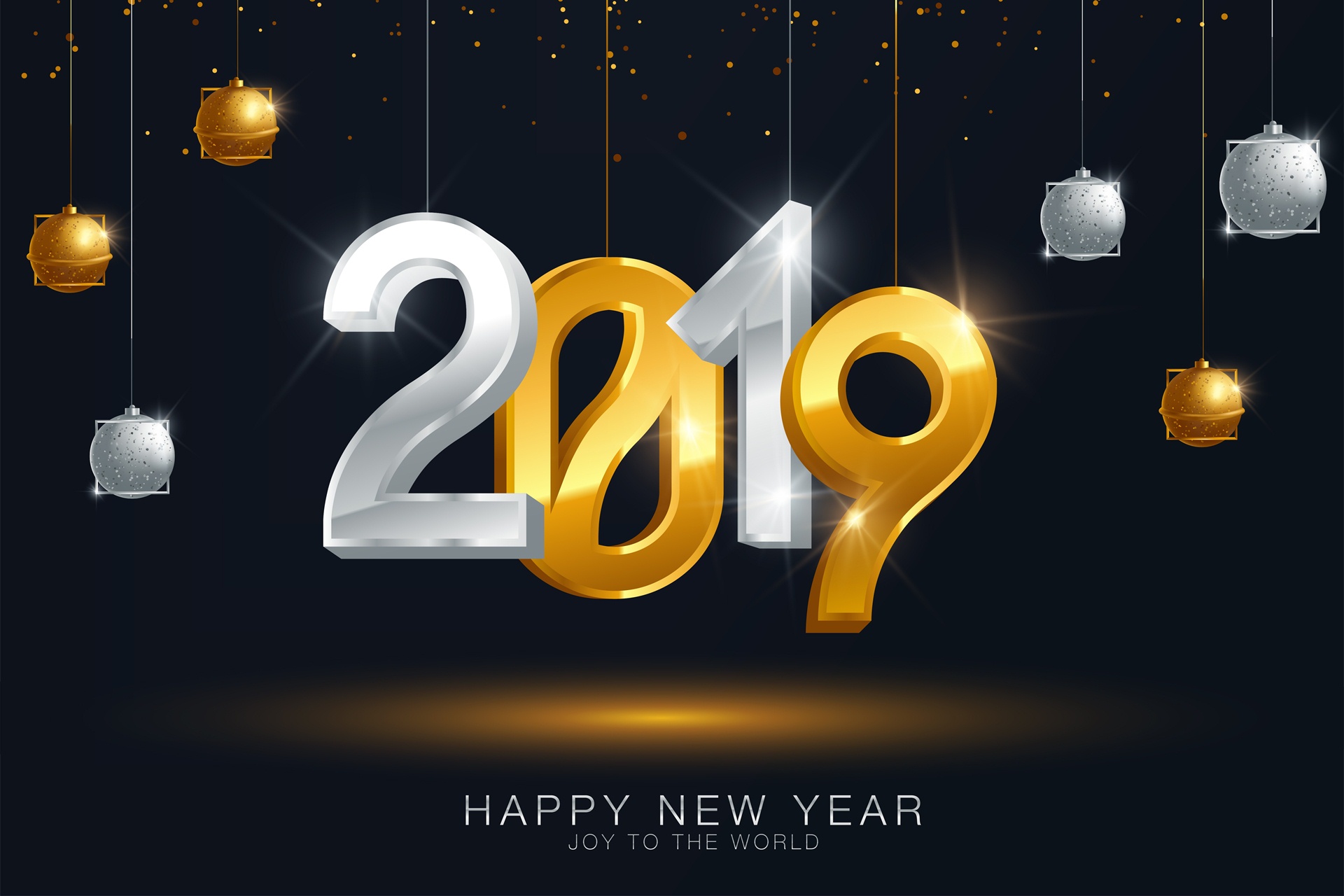 Wallpaper Picture Photo Happy New Year 2019 With Champagne