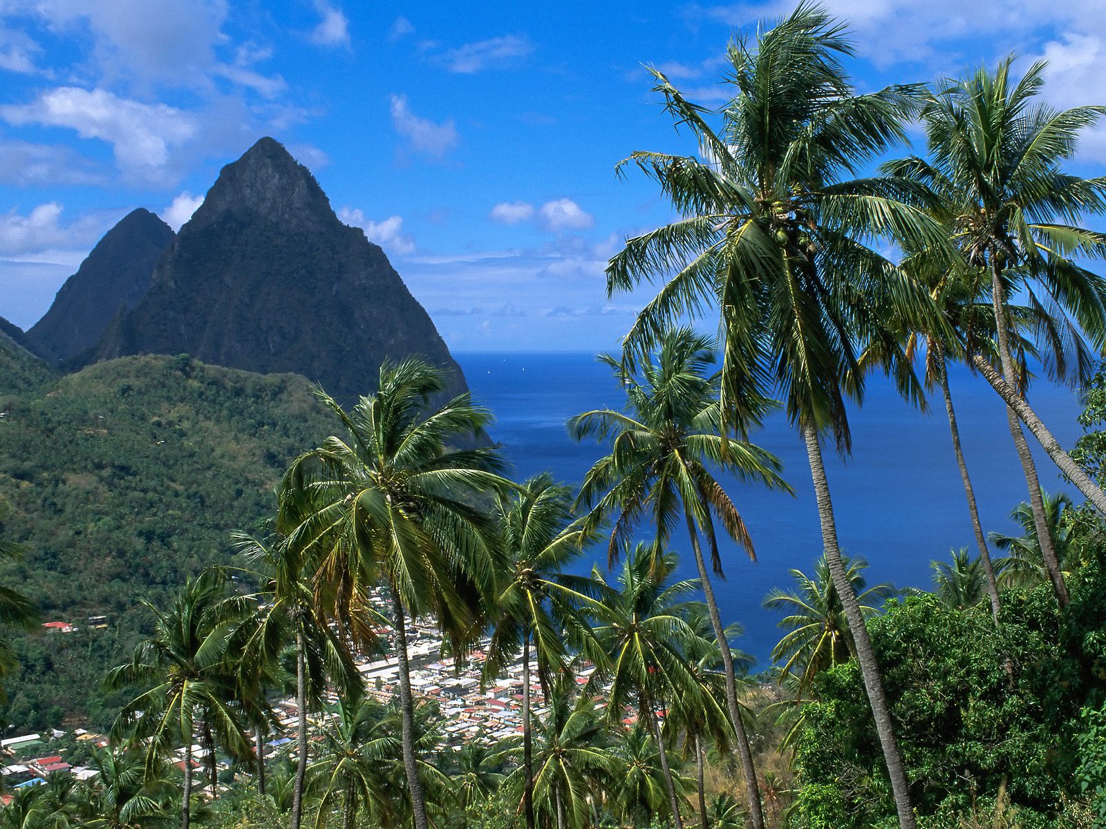 And The Pitons St Lucia West Indies Wallpaper Hq