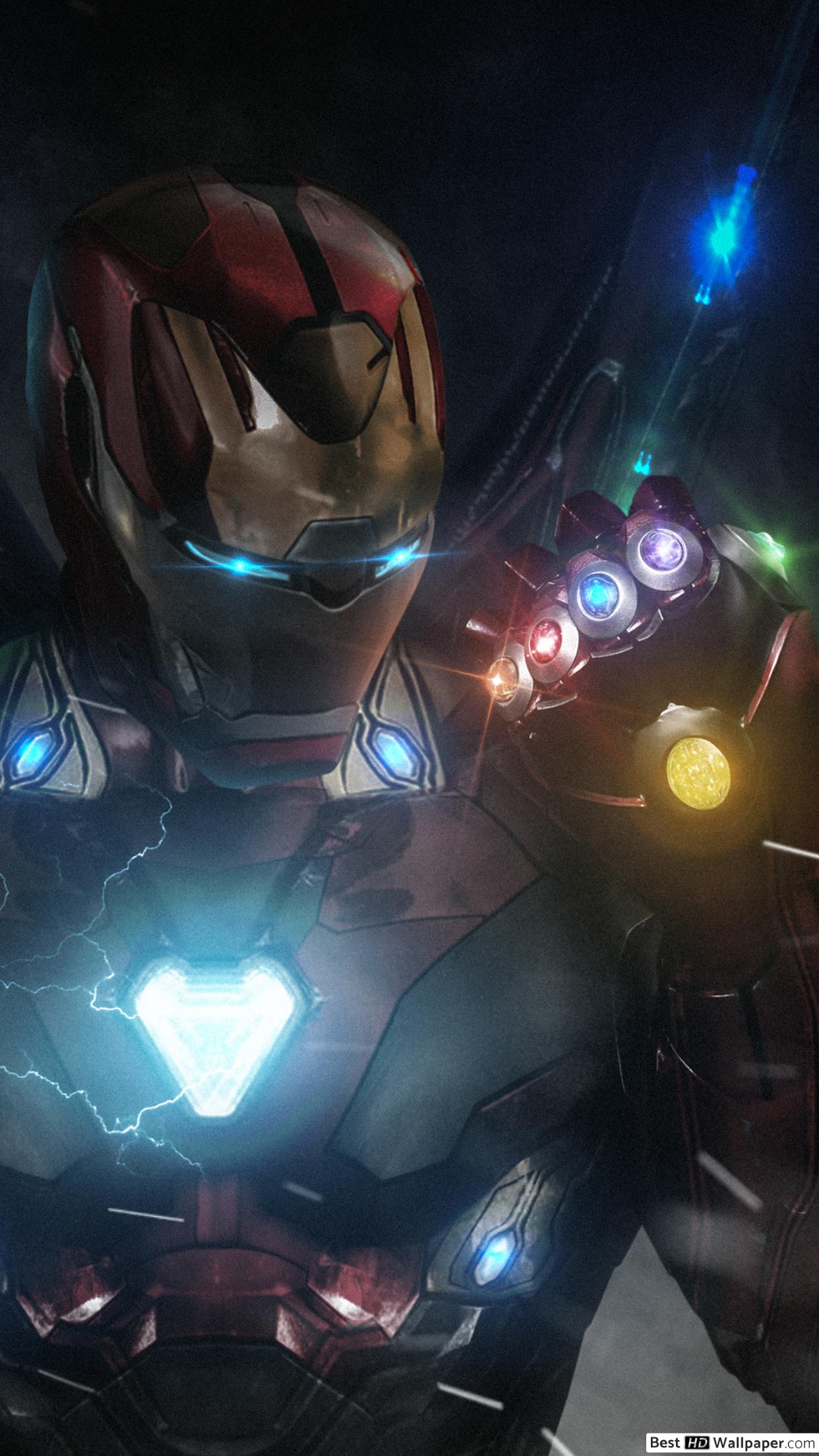 Avengers Endgame Ironman With Infinity Gauntlet HD Wallpaper