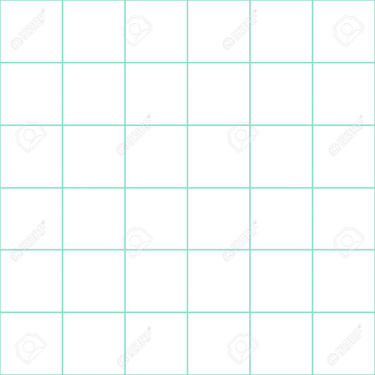 Mint Green Grid White Background Vector Illustration Royalty