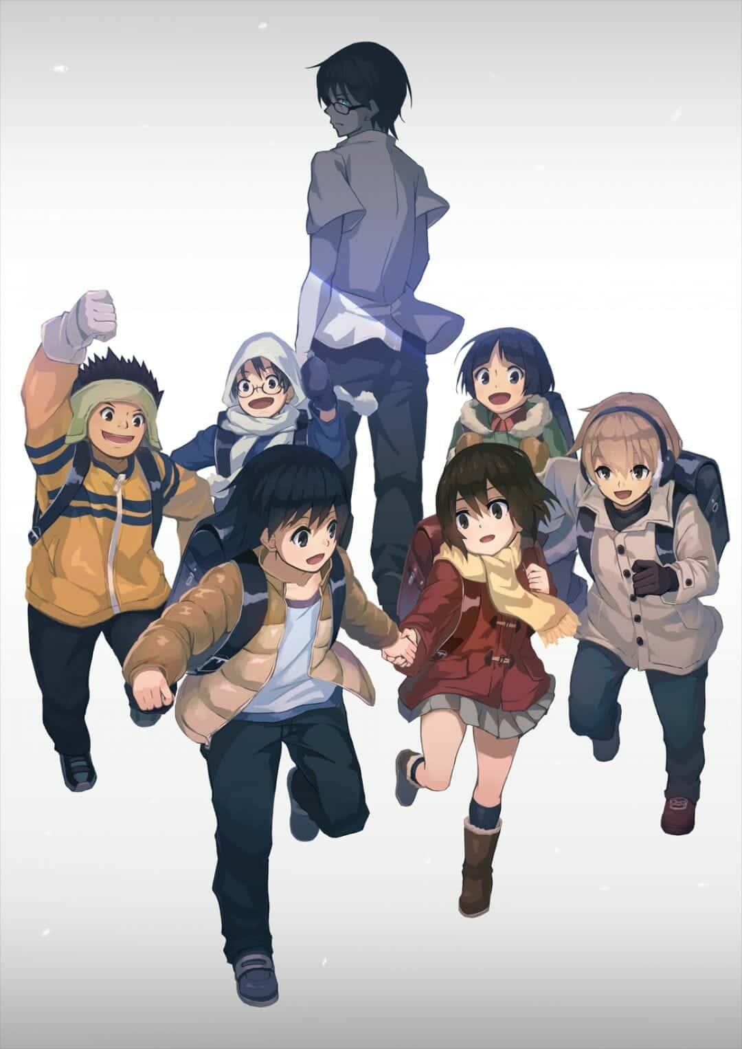 A Poignant Moment In Erased Anime Featuring Main