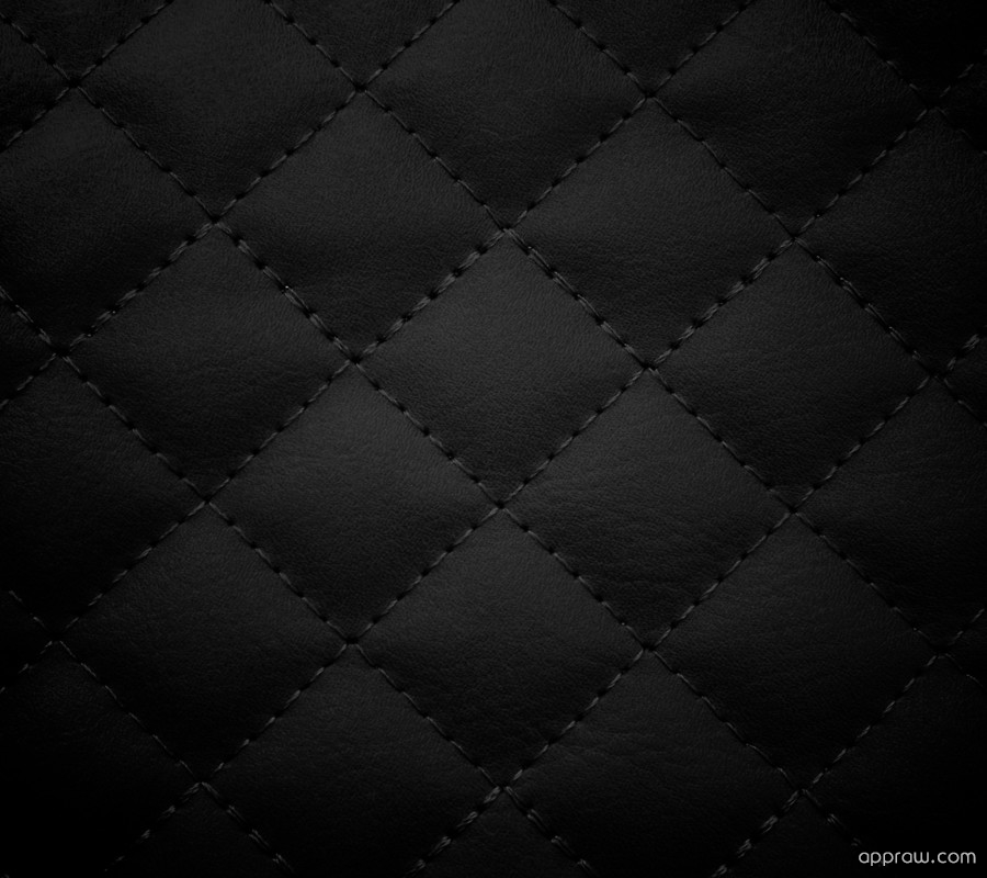 Black Stitched Leather Wallpaper HD