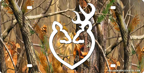 Browning Camo Deer Wallpaper Doe Buck Heart