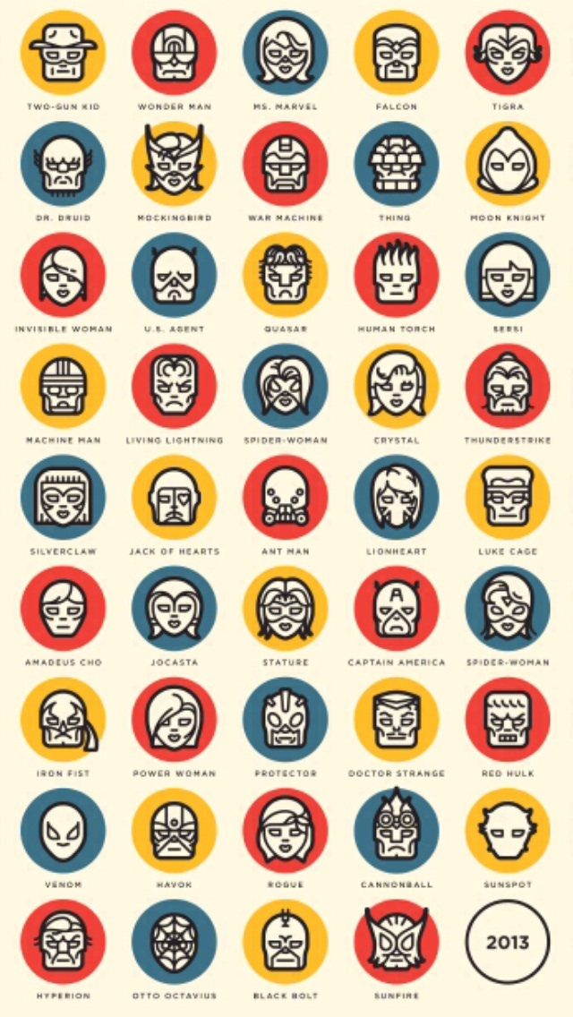 Avengers 50th Anniversary iPhone 5 Wallpaper 640x1136