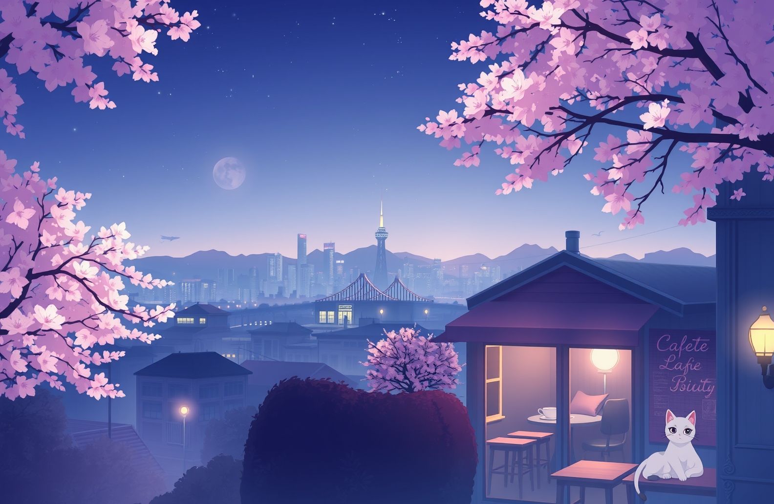 Lofi Anime Aesthetic iPad Wallpaper