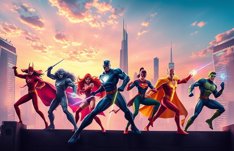 3d Super Heroes Wallpaper