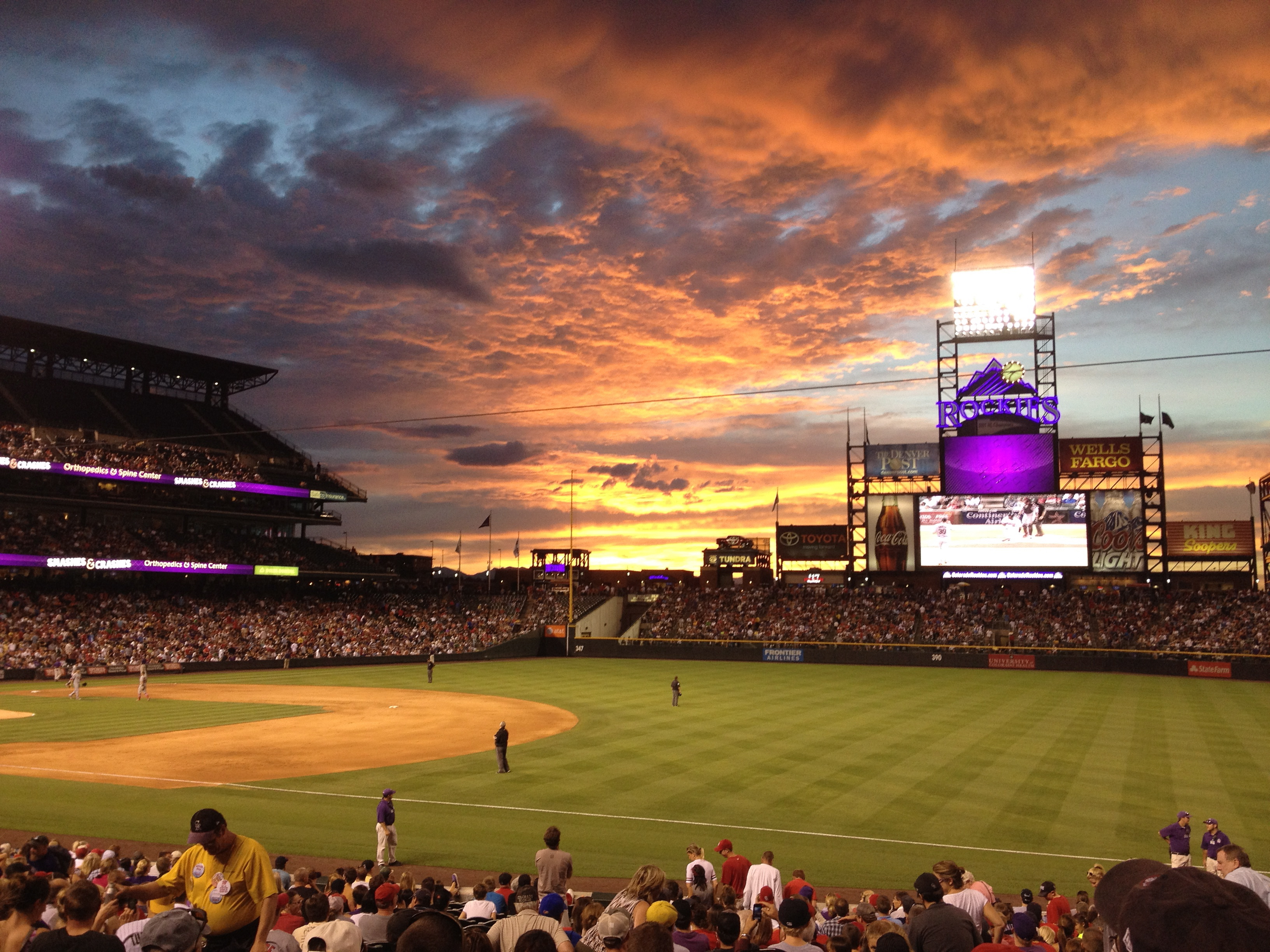 Coors Field Sunset In What Makes Denver By Chive