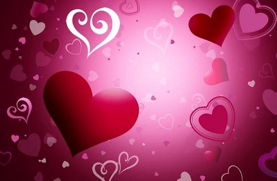 you download free Red Peach Heart Background PSDIt is falling heart