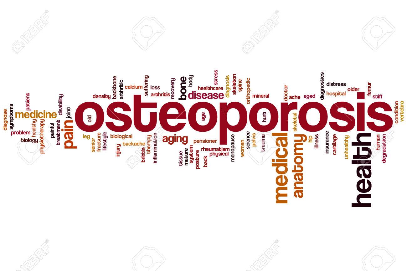 Osteoporosis Concept Word Cloud Background Stock Photo Picture
