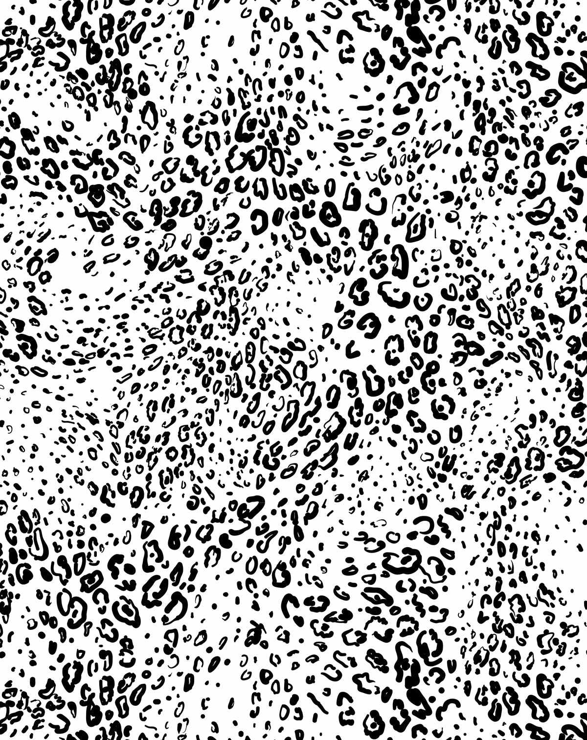 Shop Animal Print Black White Removable Fabric Wallpaper Online
