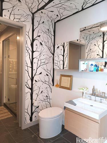 Cavern Home S Blackbird Wallpaper Is A Graphic Counterpoint Design
