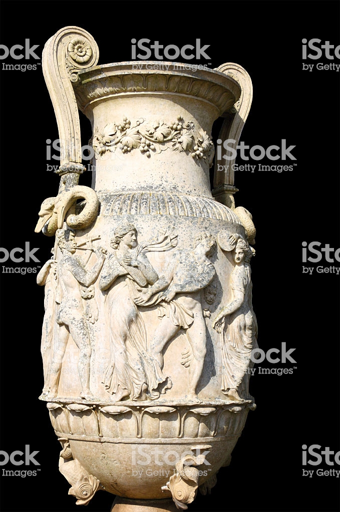 Neoclassical Decorated Amphora Against A Dark Background Georgian