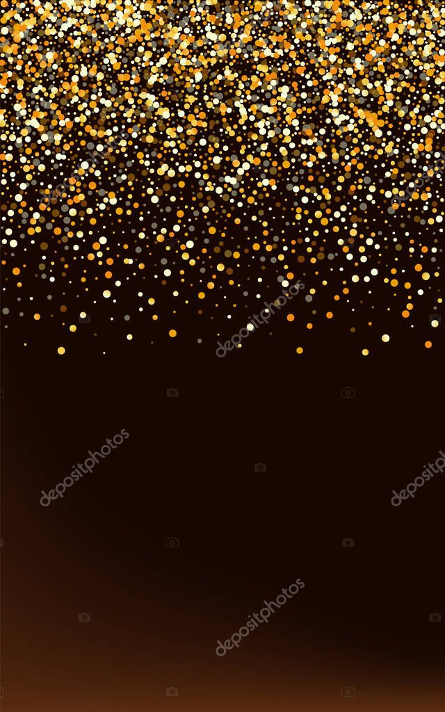 Yellow Dot Shiny Brown Dark Background Glamour Sequin