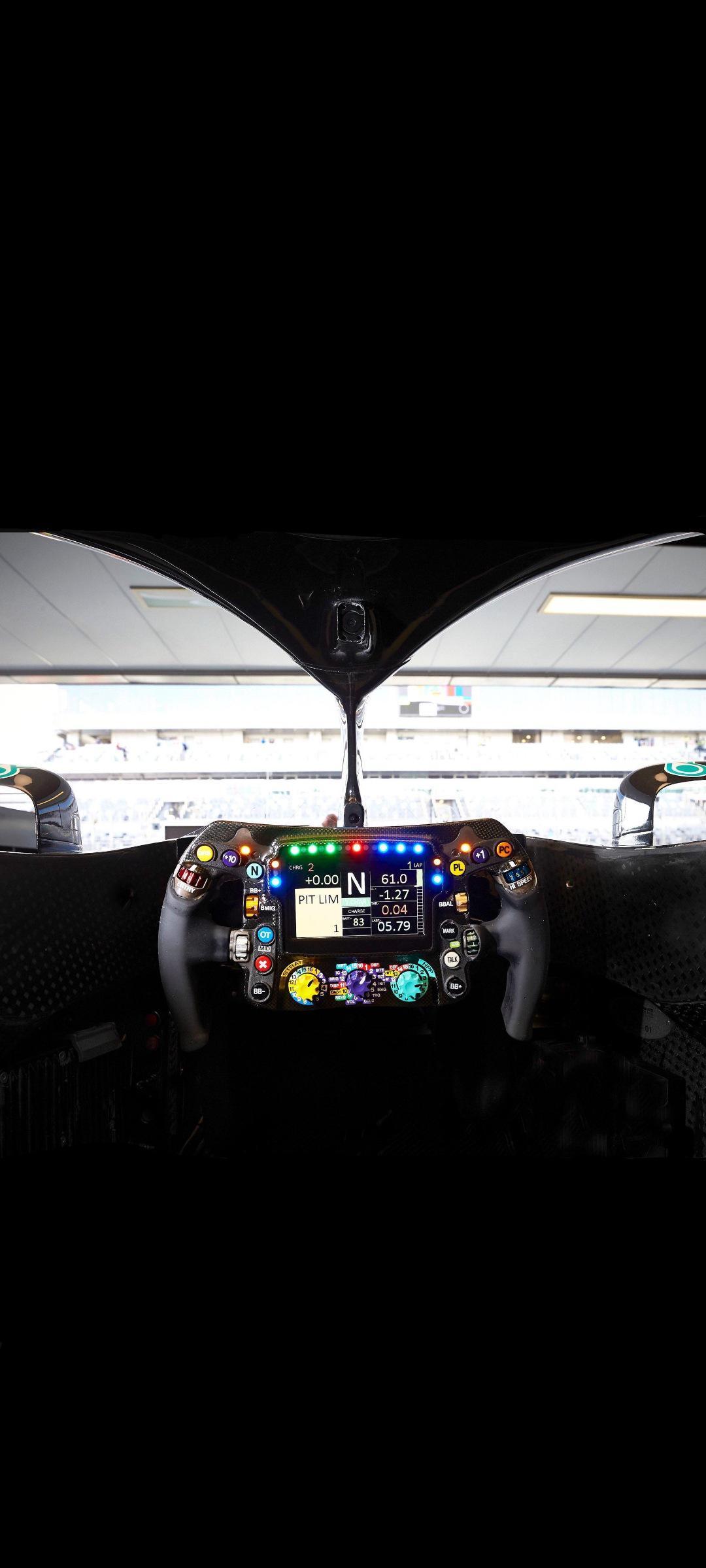 Mercedes Amg Petronas F1 Car Cockpit Showing