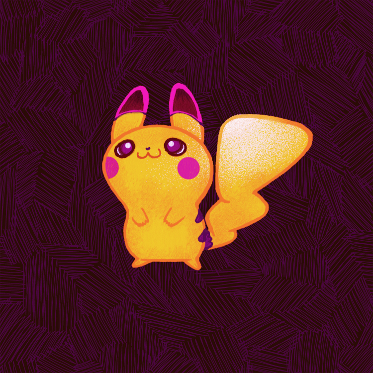 Neon Pikachu By Paperbeatsscissors