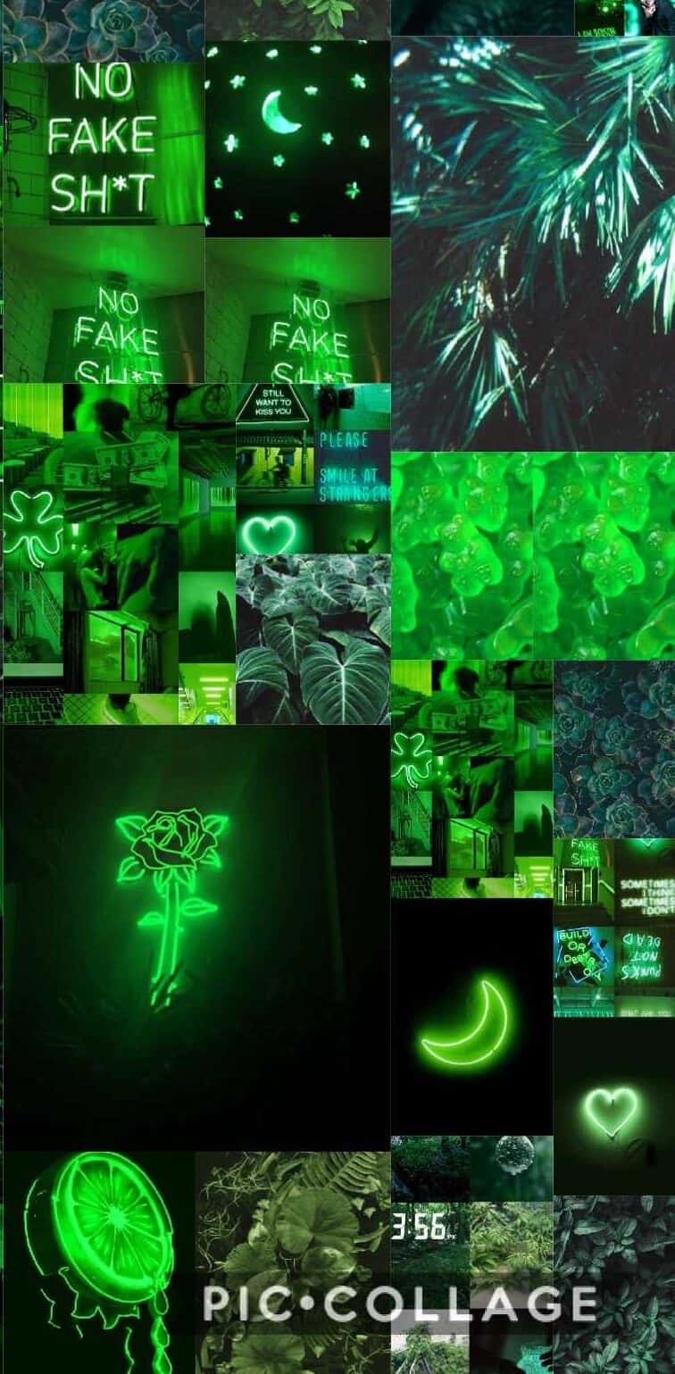 Neon Green Aesthetic Desktop Wallpaper