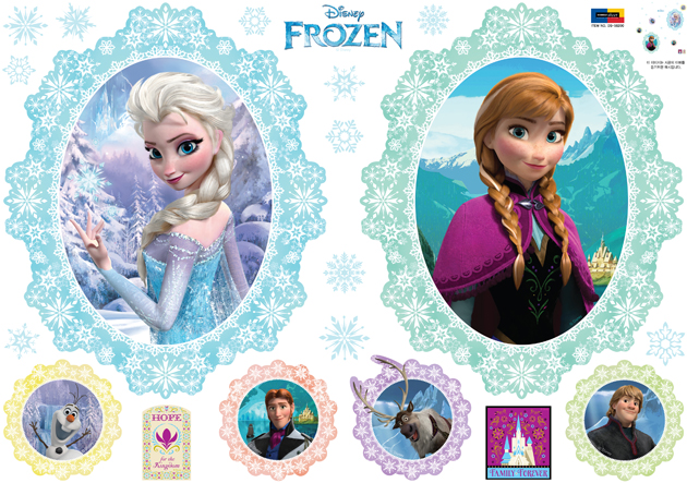 Disney Frozen Elsa And Anna Wall Stickers Wallstickery