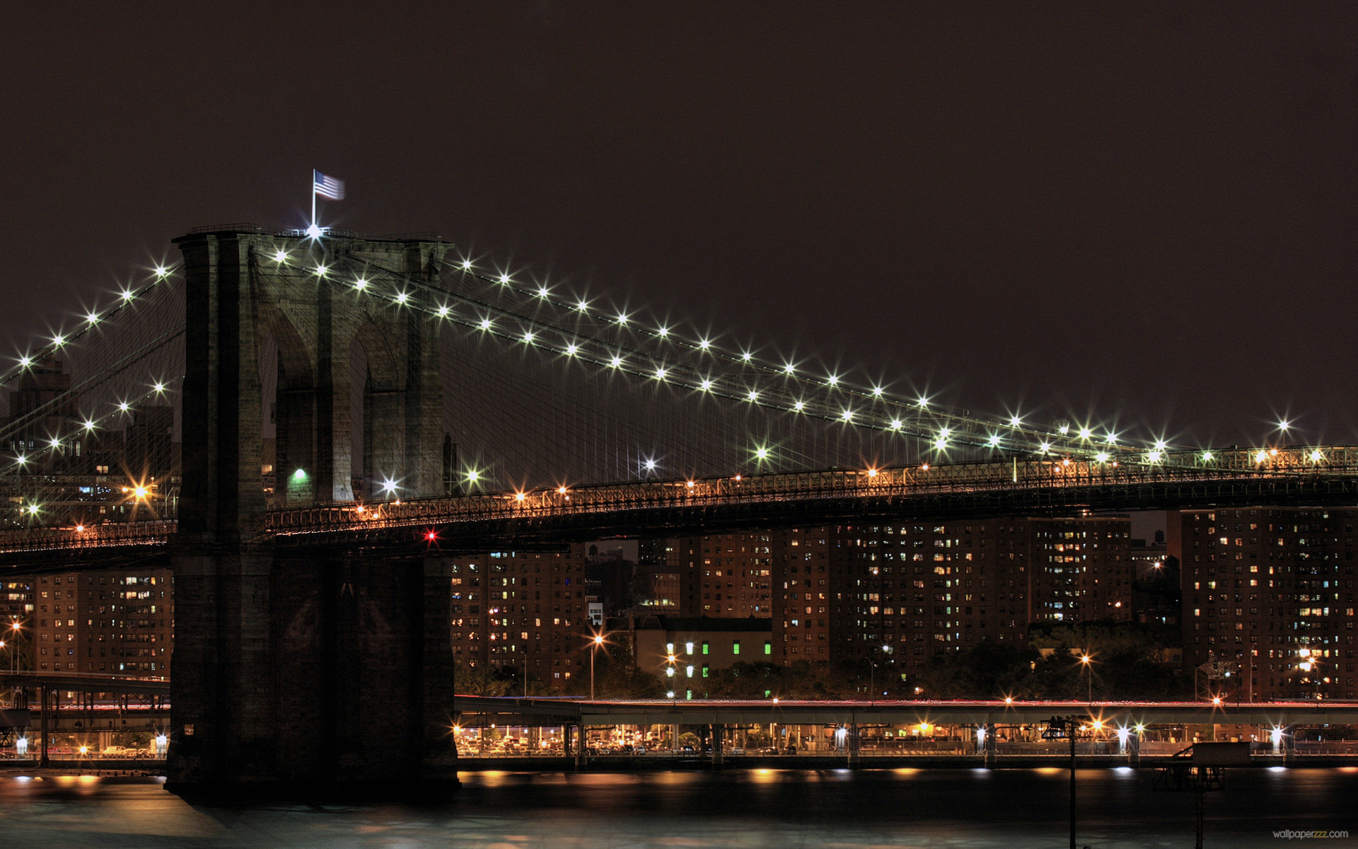 Brooklyn Bridge New York City Widescreen Wallpaper