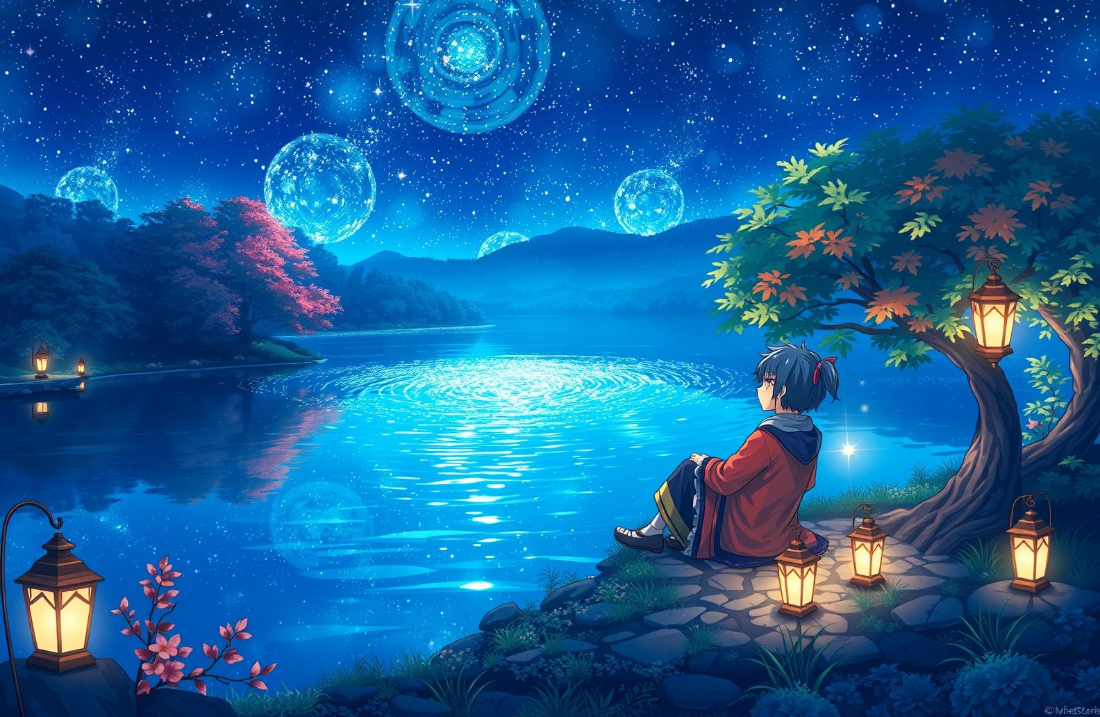 Blue Anime Wallpaper