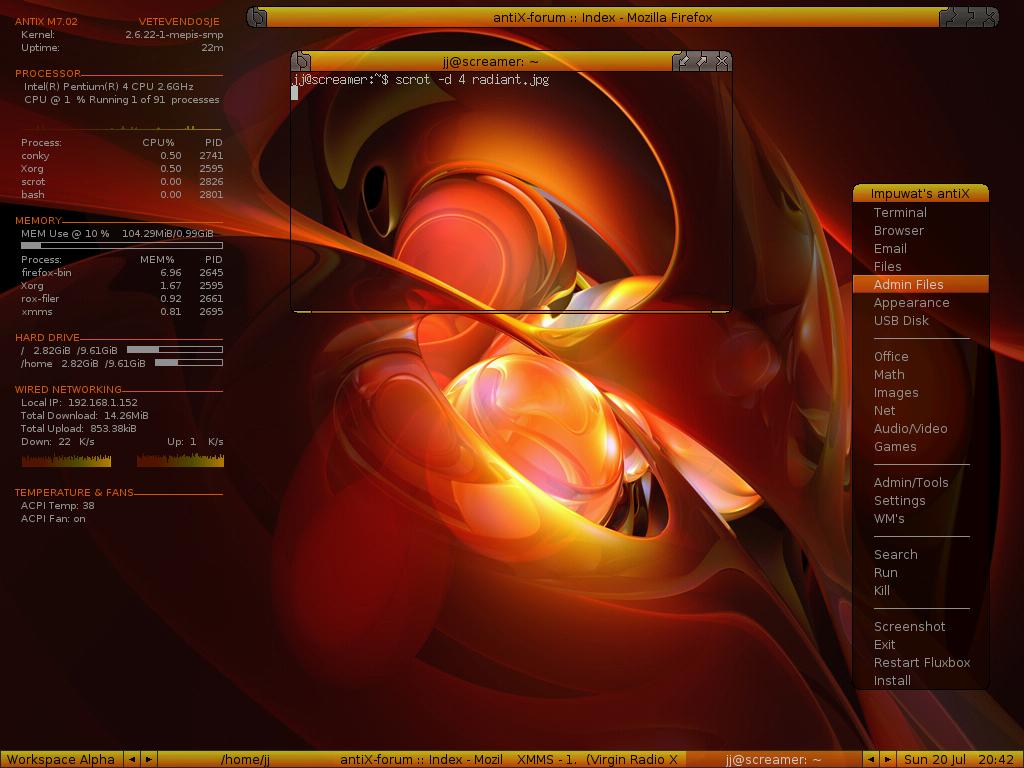Radiant Antix Fluxbox Style Opendesktop