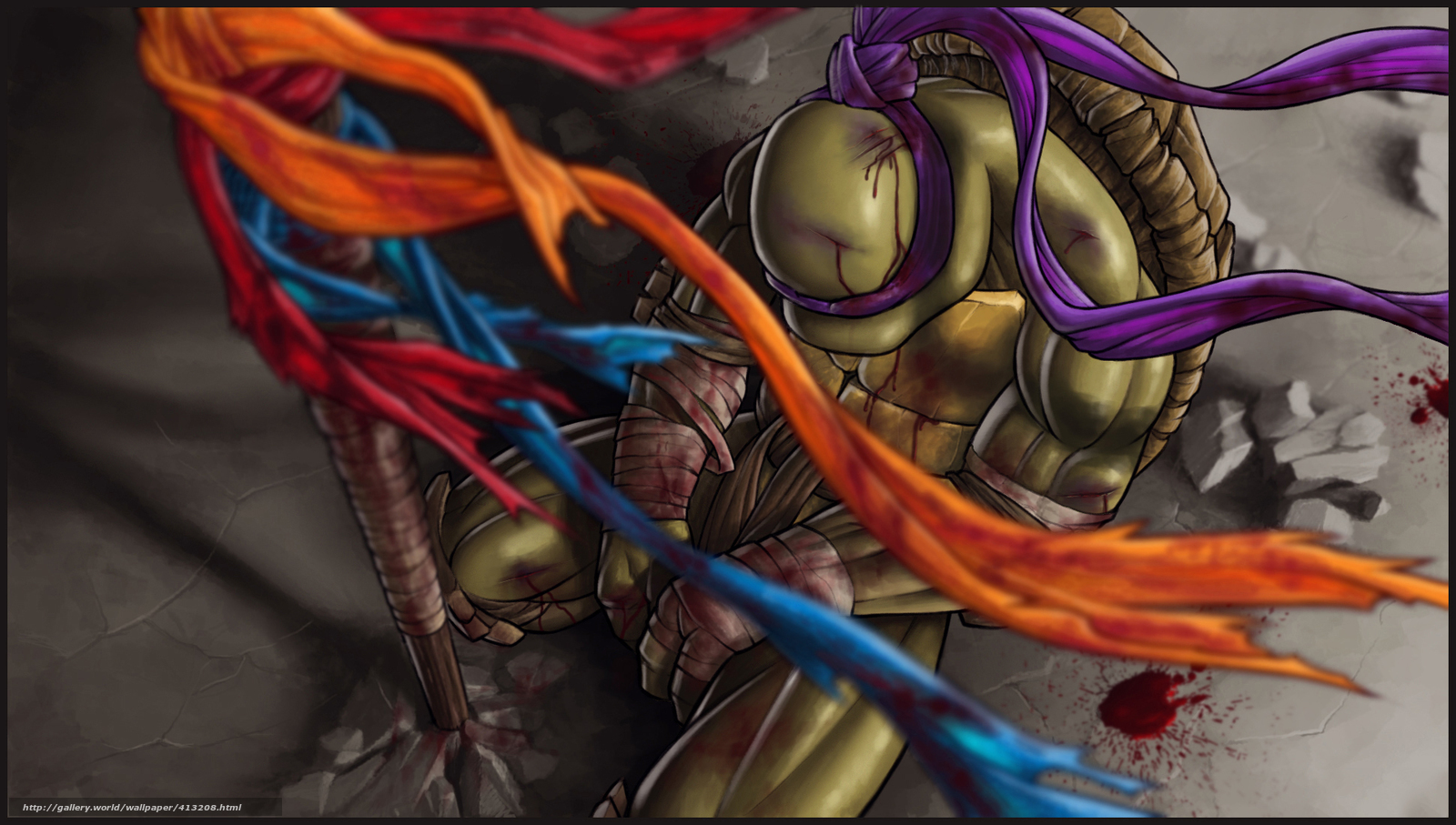 Wallpaper Teenage Mutant Ninja Turtles Donatello Hero