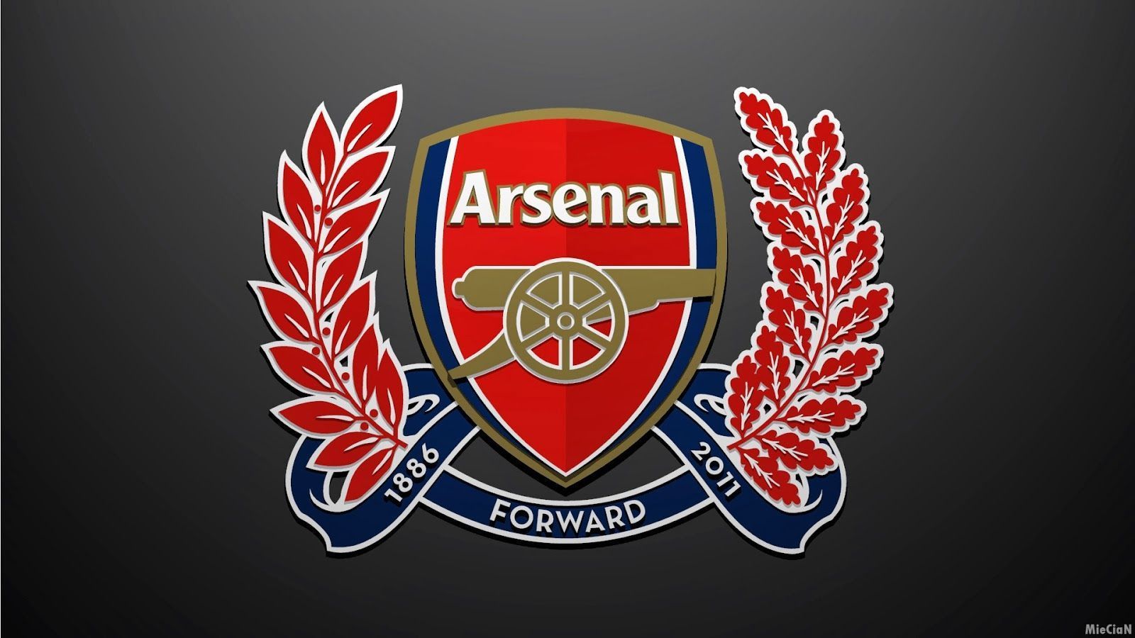 arsenal logo download Arsenal FC Logo HD Wallpapers for 1600 1600x900