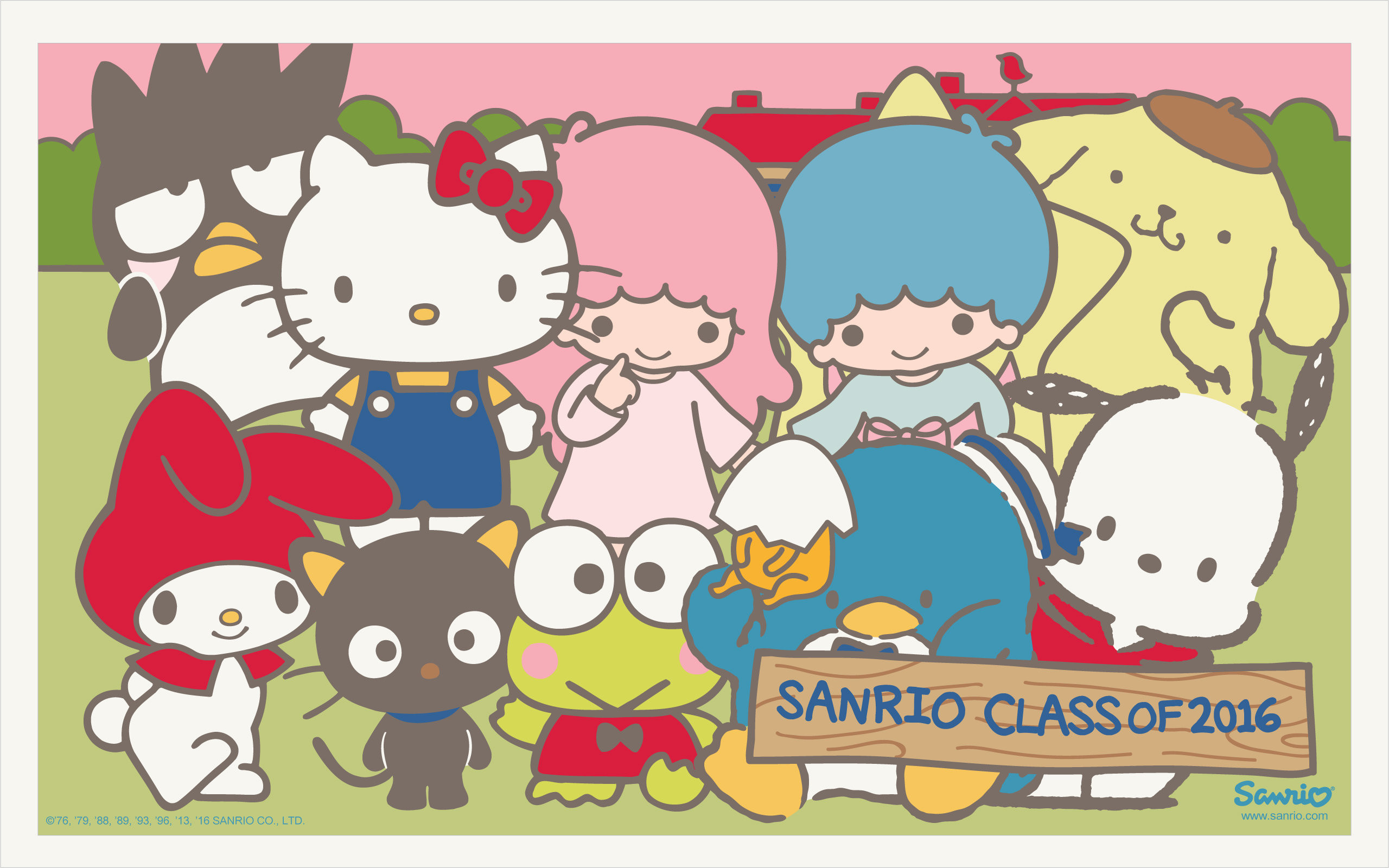 Sanrio Class of 2016 group photo wallpaper