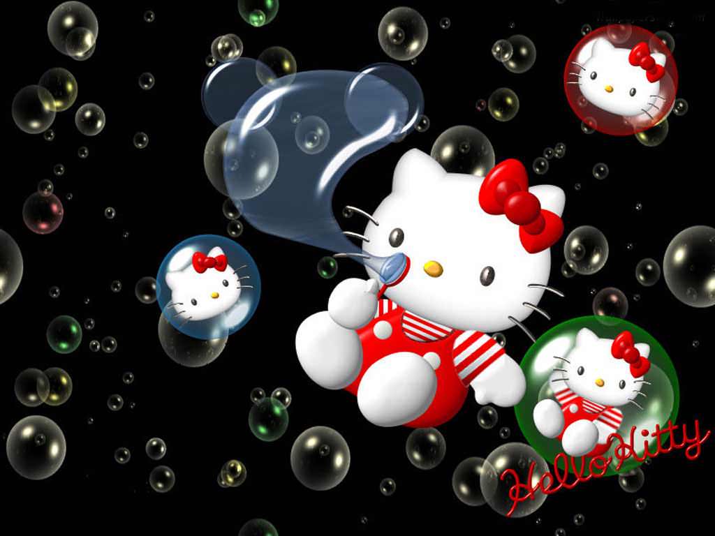 Kitty Christmas Wallpaper Hello Happy Widescreen