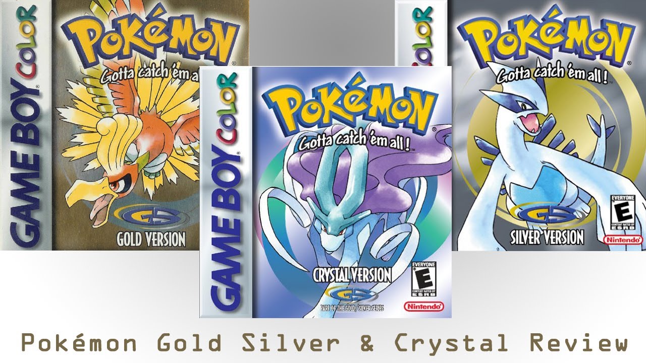 Pok Mon Gold Silver And Crystal Gameboy Color Retro