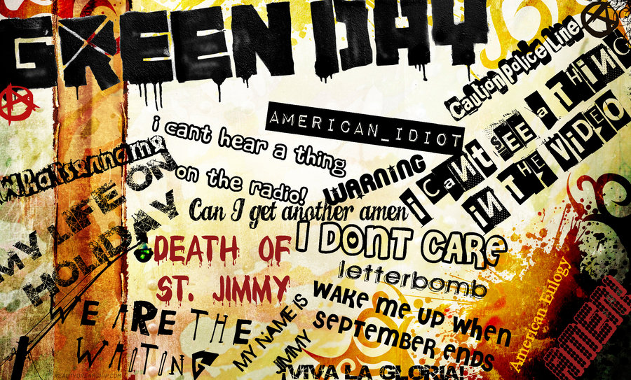 green day lyrics wallpaper
