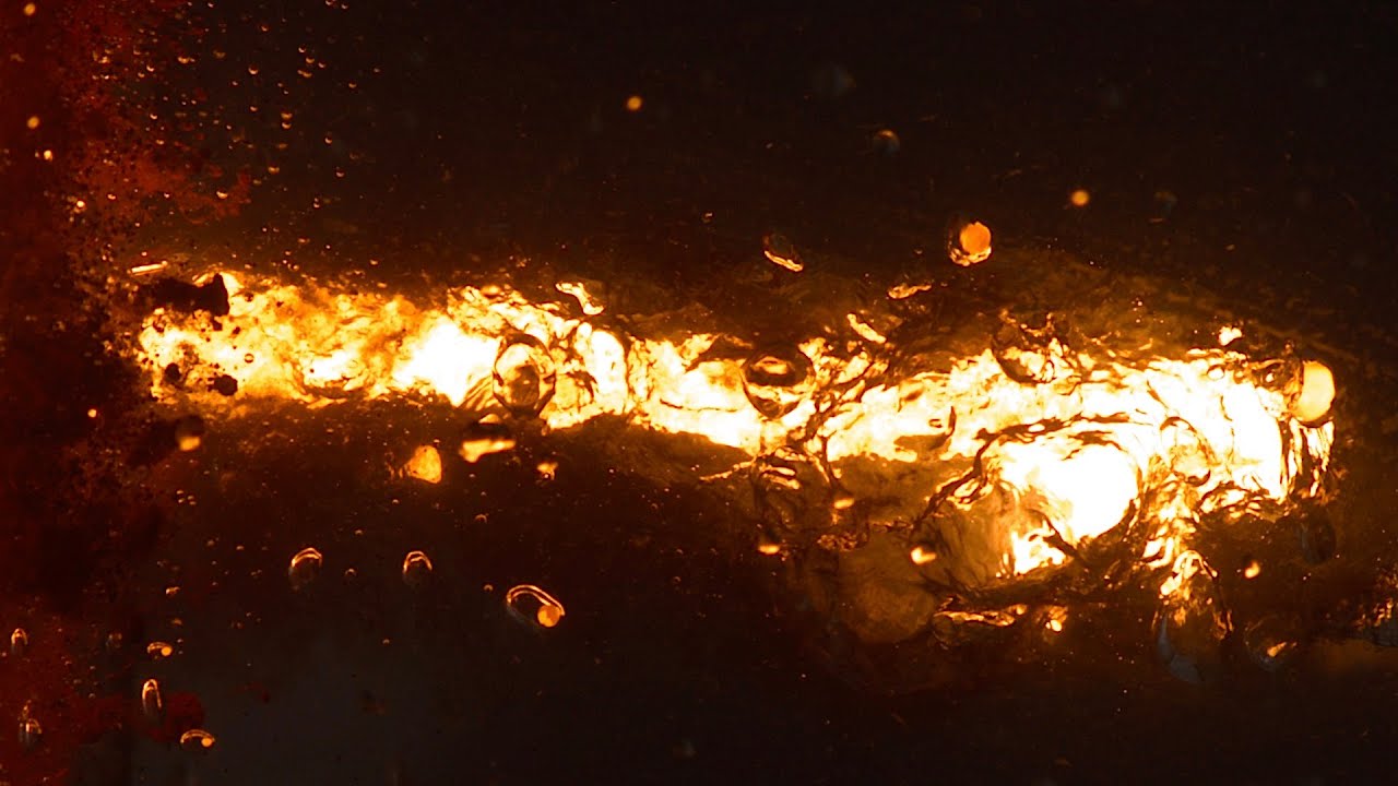 Slow Mo Molten Thermite In Water The Guys