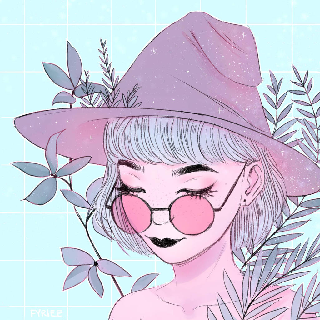 Pastel Witch By Fyriee Wallpaper
