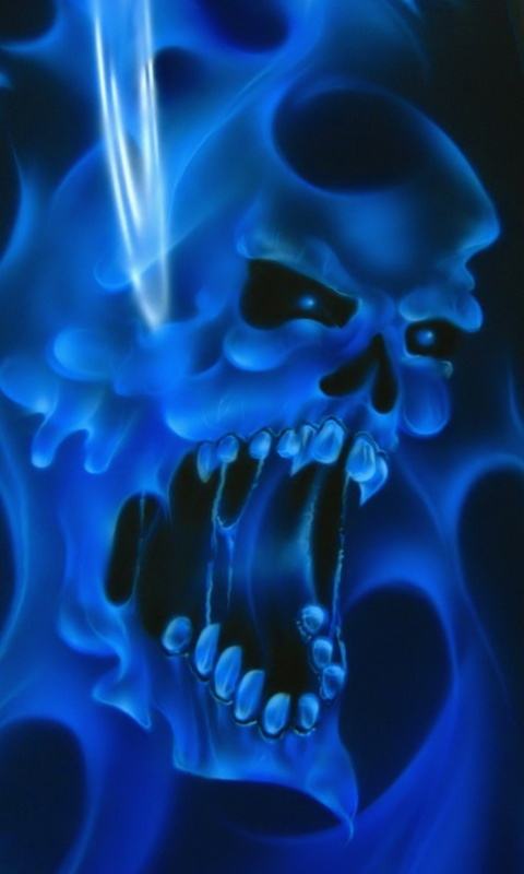 Wallpaper Ghost Skull Abstract Mobile