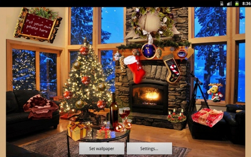 Fireplace Livewallpaper For Android Christmas Apk