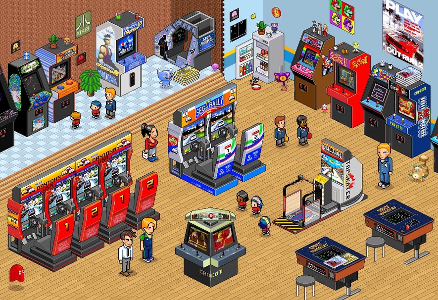 Retro S Arcade Wallpaper