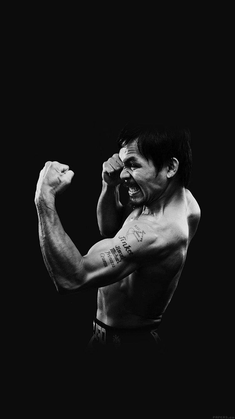 Manny Pacquiao Dark Boxing Legend Wallpaper HD iPhone
