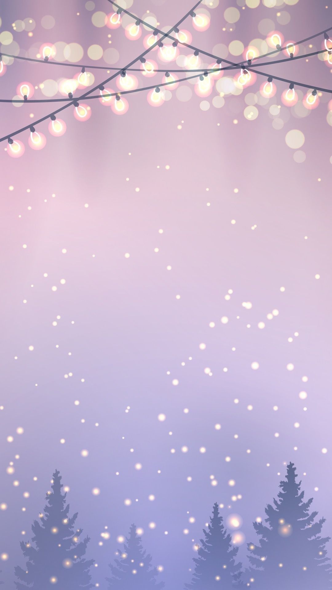 Cute Christmas Phone iPhone Wallpaper Lights Winter