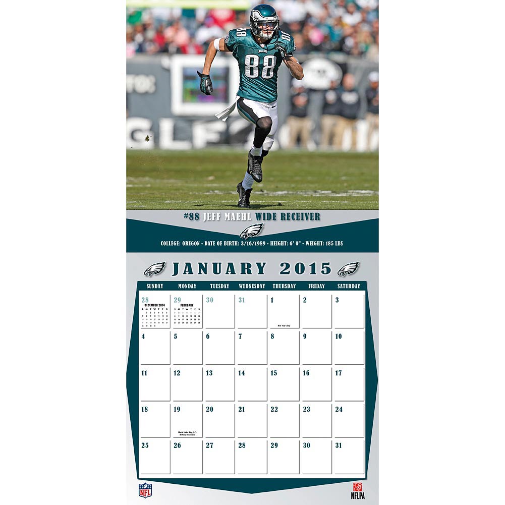 Philadelphia Eagles Mini Wall Calendar