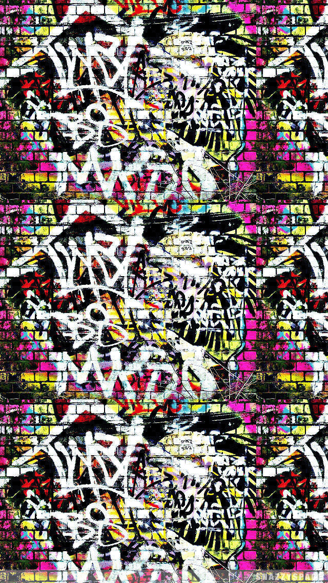 Graffiti iPhone Wallpaper is very easy Just click download wallpaper 640x1136