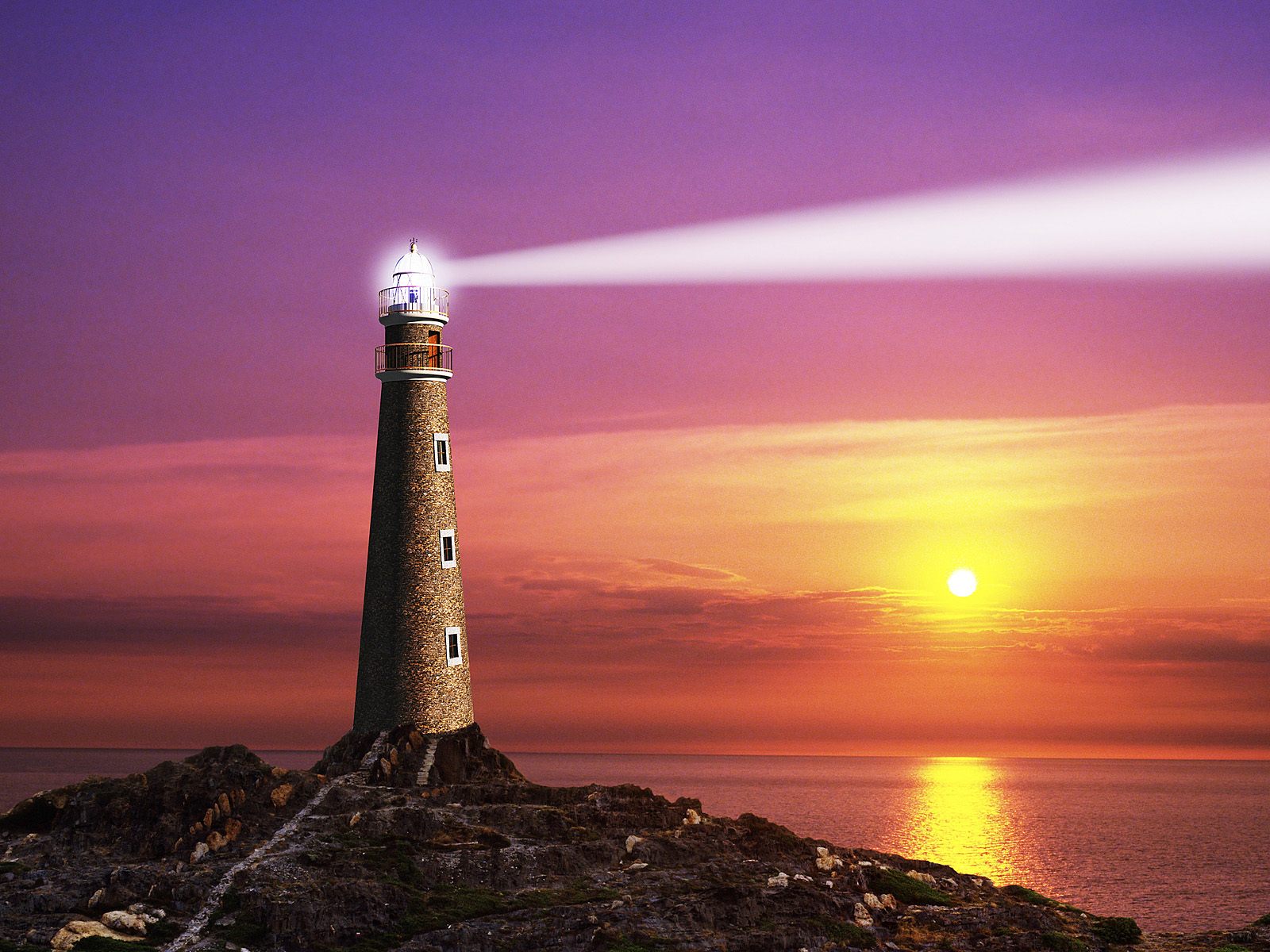 The Coastal Lighthouse Puter Art Photography Desktop Wallpaper
