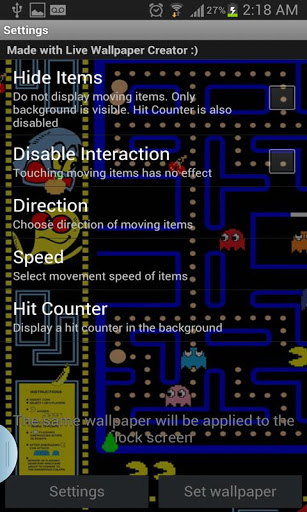 Pacman Live Image Wallpaper Android Apps Games On Brothersoft