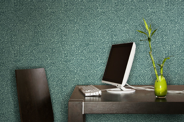 Wallpaper Modern Home Office Detroit By The