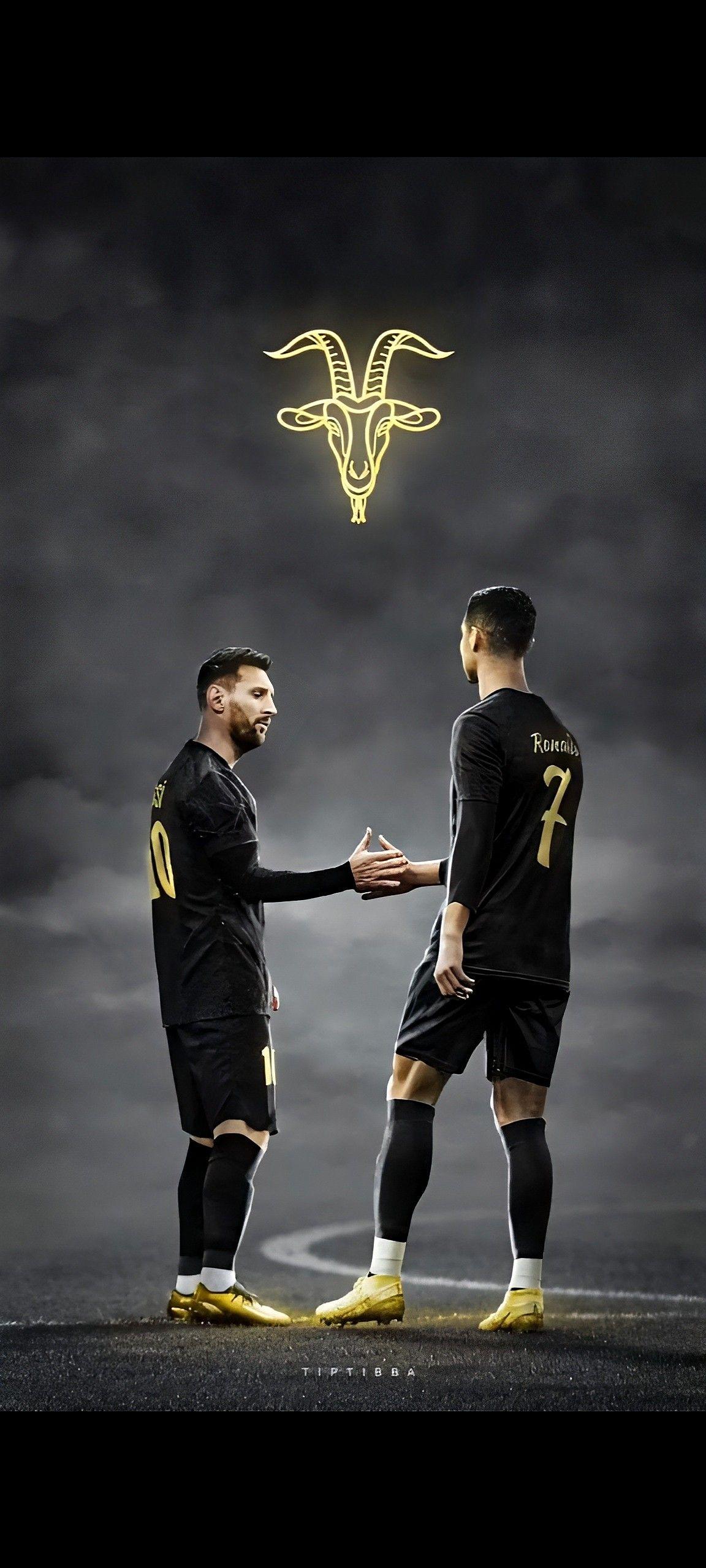 Messi Ronaldo Wallpaper In Vs