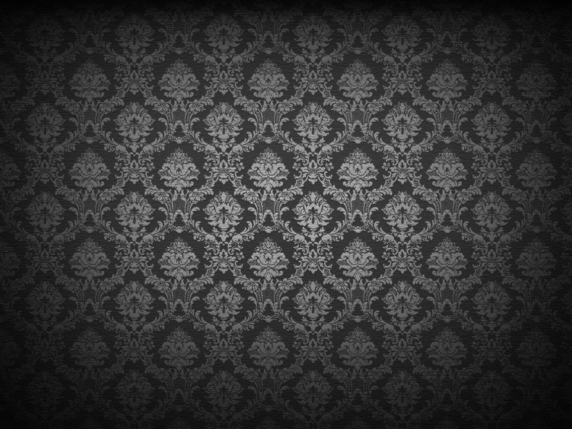 High Resolution Background Patterns Damask Wallpaper Black