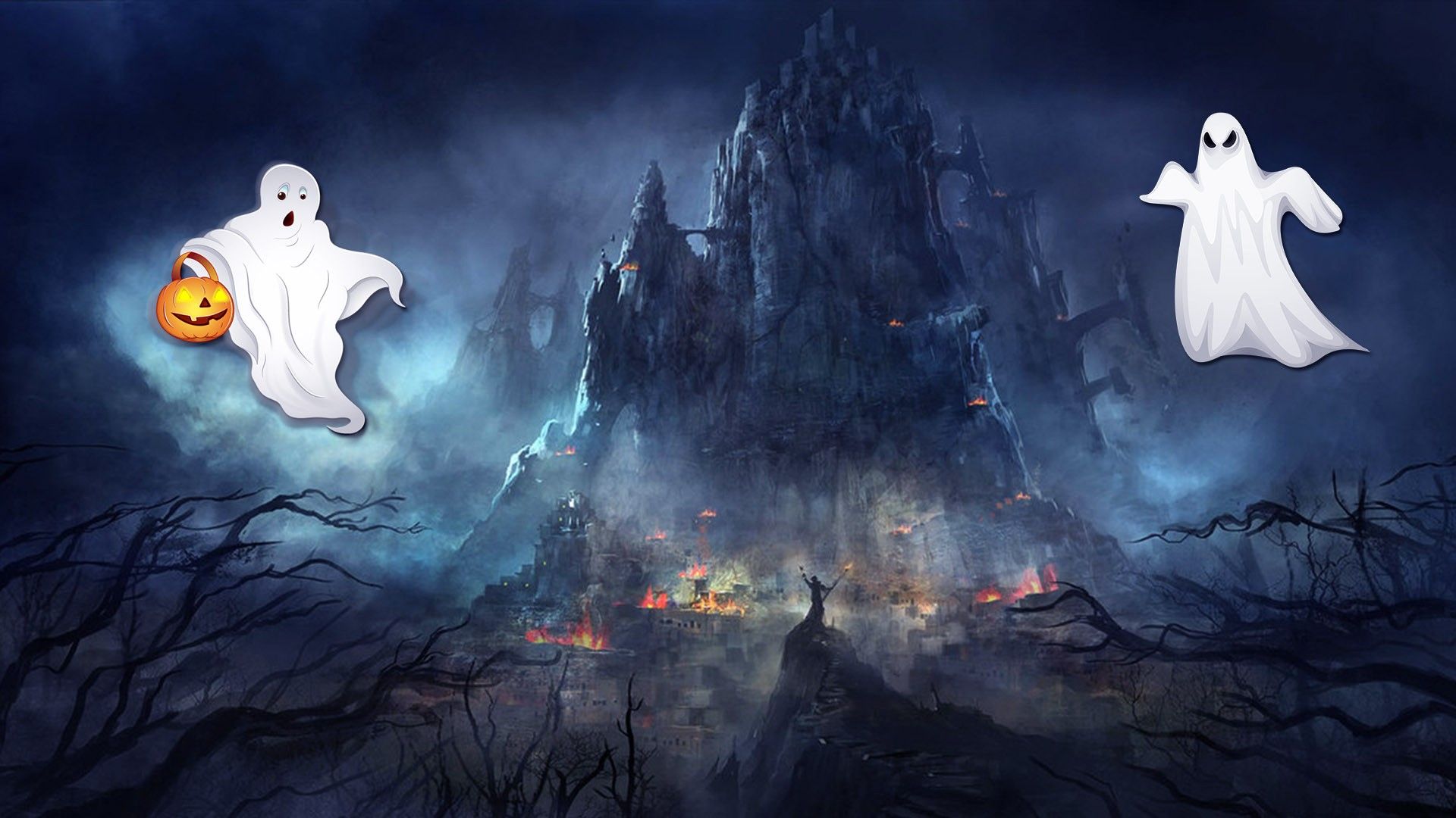 Halloween Ghost Wallpaper Top Background