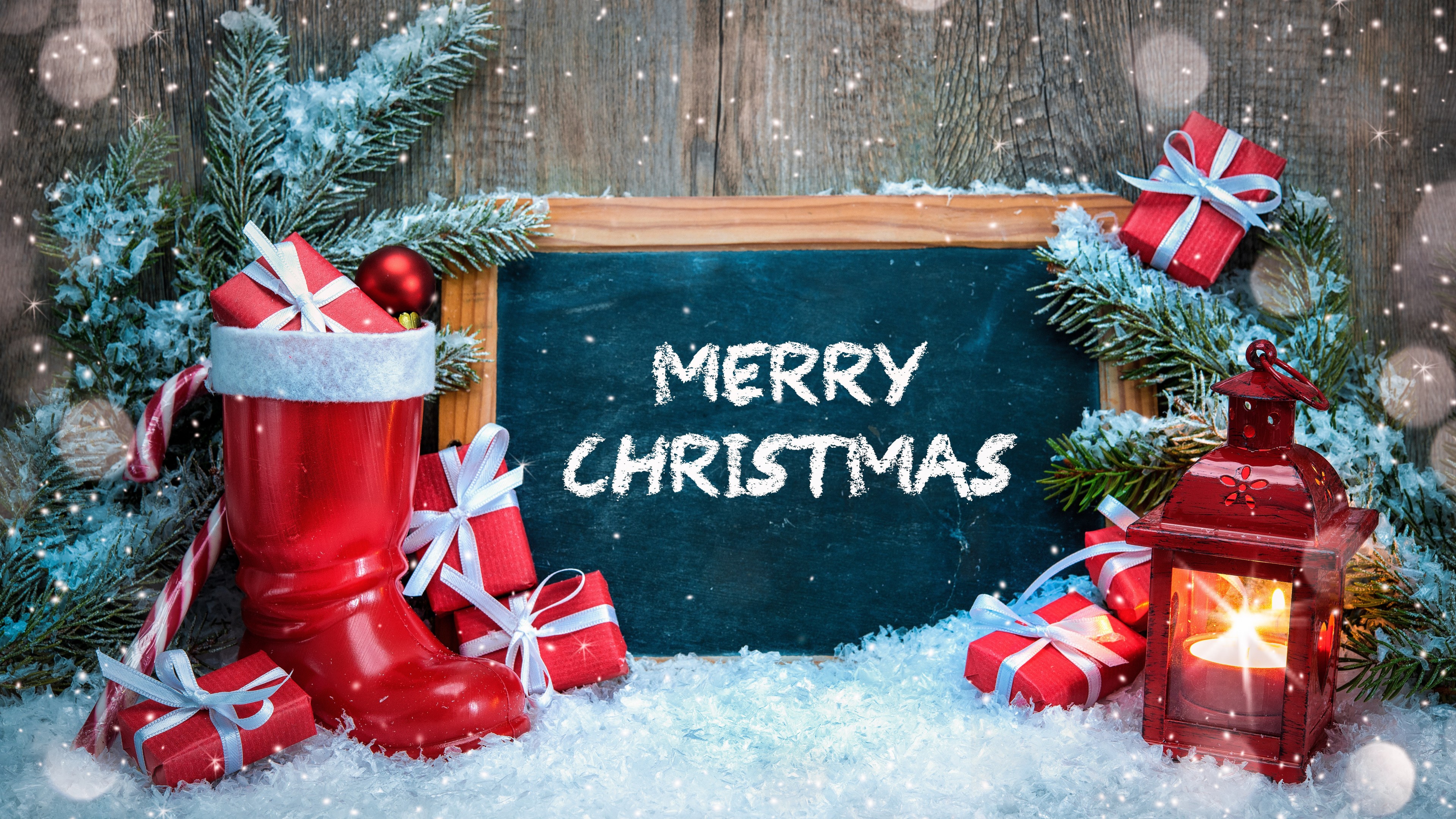 Merry Christmas Wallpaper 4k Hd Background For Desktop