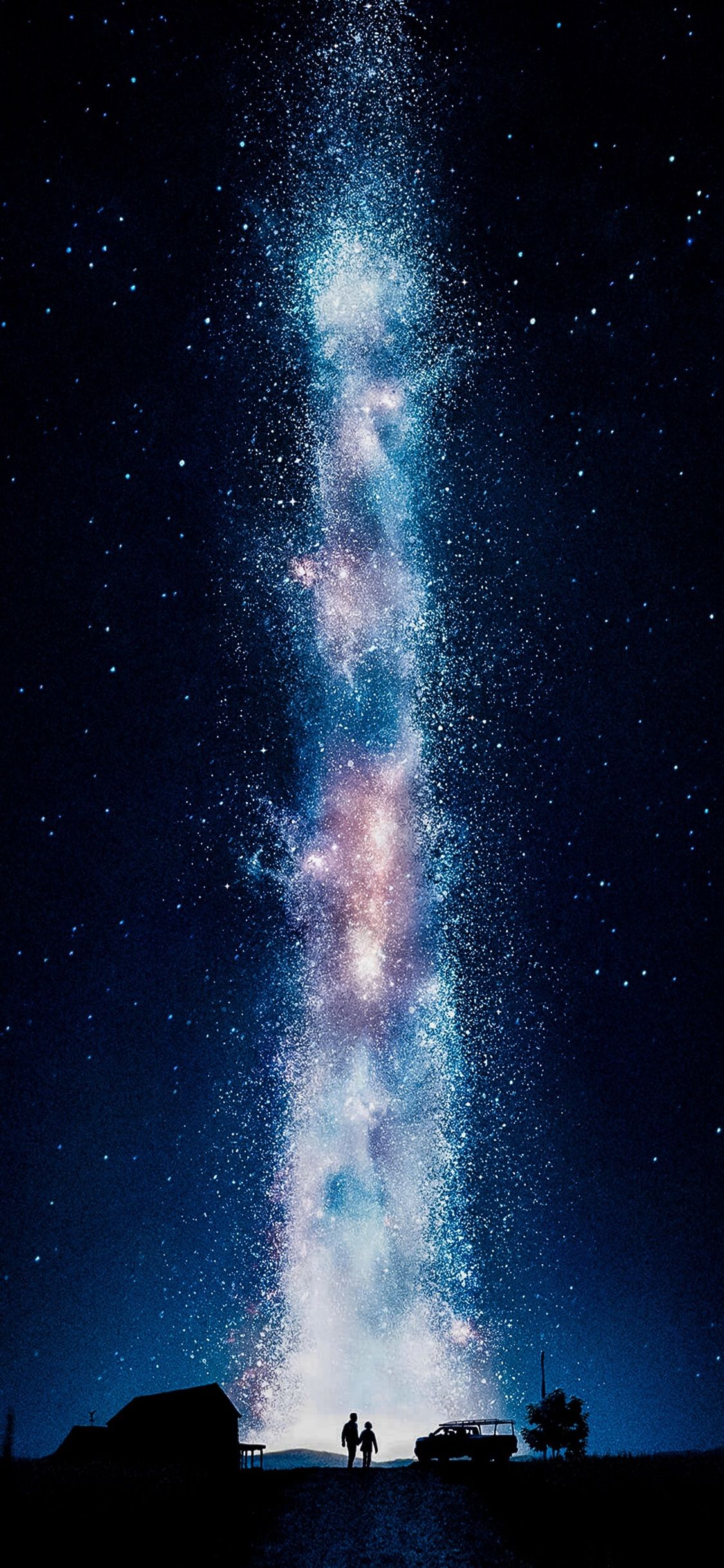 Blue Galaxy iPhone Wallpaper On
